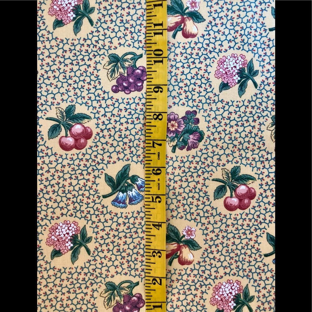 Fabric 100% Cotton floral print Home decor yardage